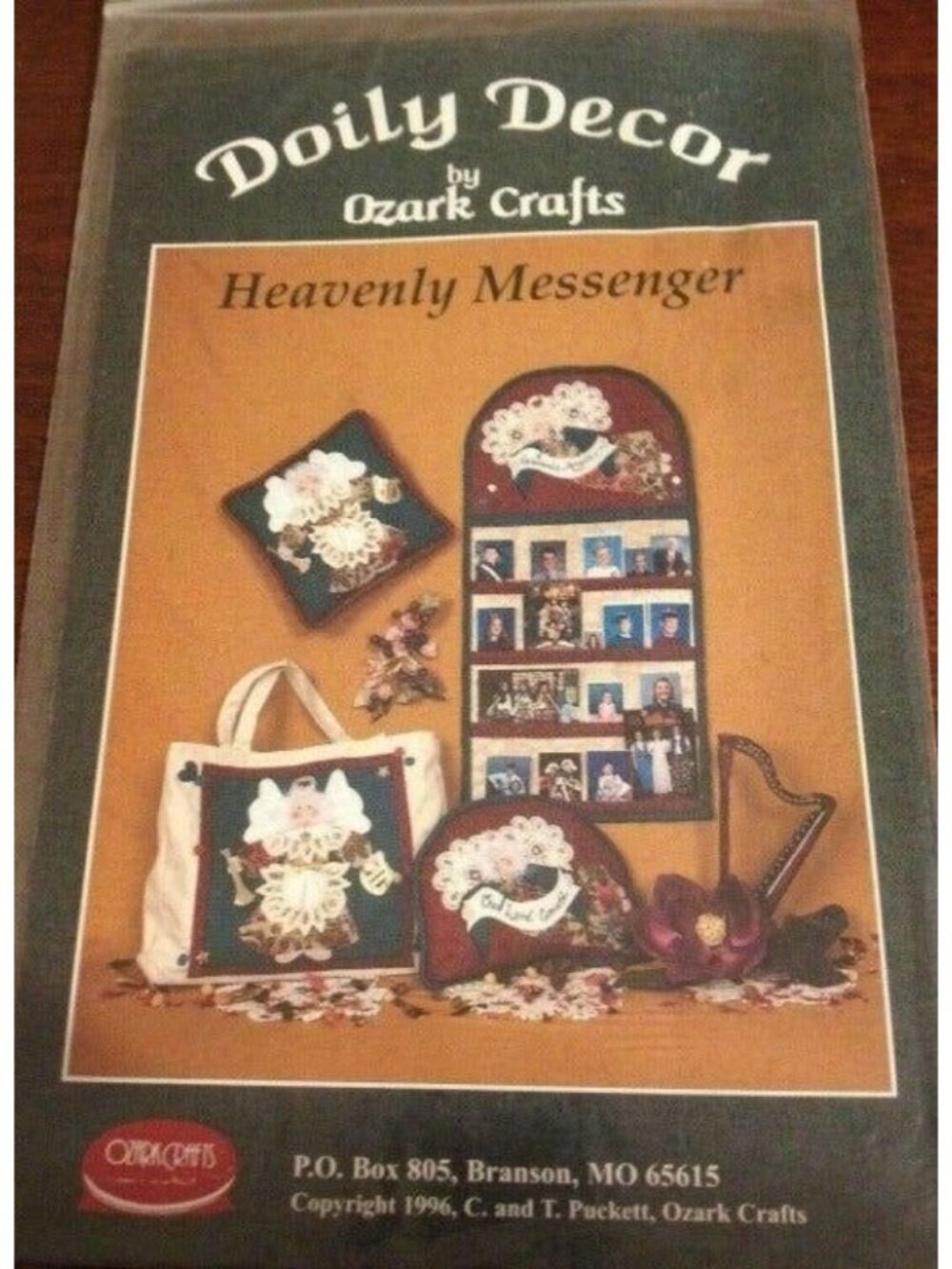 Vintage Sewing Pattern Doily Decor By Ozark Crafts Heavenly Messenger Christmas